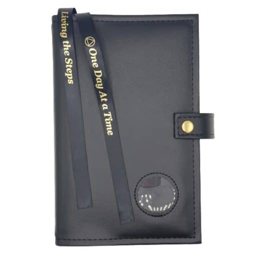 Big Book Regular Hardback – Medallion Holder with Snap/Bookmarks/Penholder (Black) DDBAA0406