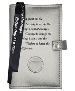 Big Book Regular Hardback – Serenity Prayer/Medallion Holder with Snap/Bookmarks/Penholder (Nickle) DDBAA0712