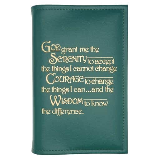 Big Book Regular Hardback – Serenity Prayer with Paperboard(Green)