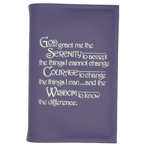 Big Book Regular Hardback – Serenity Prayer with Paperboard(Purple)
