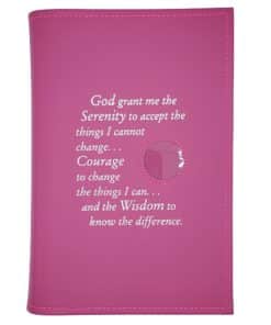 Big Book Regular Hardback – Serenity Prayer with Paperboard(Pink)
