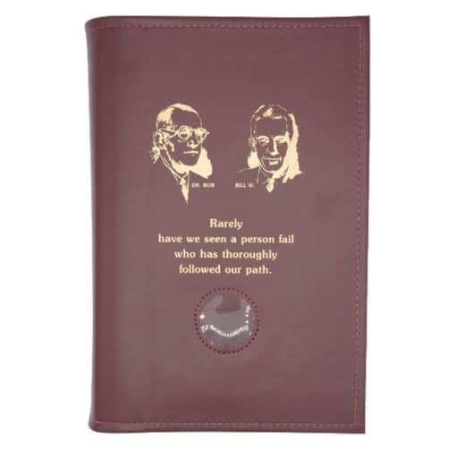 Big Book Regular Hardback – Bill and Bob/Medallion Holder with Paperboard(Burgundy)