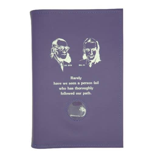 Big Book Regular Hardback – Bill and Bob/Medallion Holder with Paperboard(Purple)