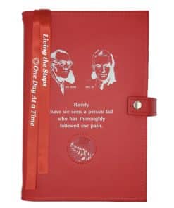 Big Book Regular Hardback - Bill and Bob/Medallion Holder with Paperboard/Snap/Bookmark/Penholder(Red) DDBGP1002