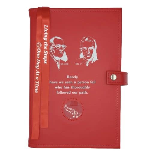 Big Book Regular Hardback - Bill and Bob/Medallion Holder with Paperboard/Snap/Bookmark/Penholder(Red) DDBGP1002