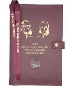 Big Book Regular Hardback - Bill and Bob/Medallion Holder with Paperboard/Snap/Bookmark/Penholder(Burgundy) DDBGP1004