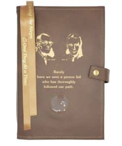 Big Book Regular Hardback - Bill and Bob/Medallion Holder with Paperboard/Snap/Bookmark/Penholder(Brown) DDBGP1005