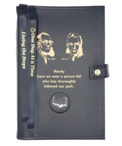 Big Book Regular Hardback - Bill and Bob/Medallion Holder with Paperboard/Snap/Bookmark/Penholder(Black) DDBGP1006