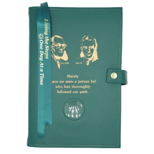 Big Book Regular Hardback - Bill and Bob/Medallion Holder with Paperboard/Snap/Bookmark/Penholder(Green) DDBGP1007