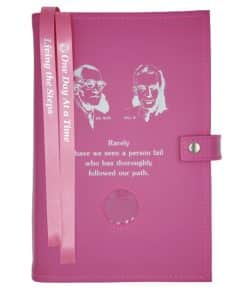 Big Book Regular Hardback - Bill and Bob/Medallion Holder with Paperboard/Snap/Bookmark/Penholder(Pink) DDBGP1009