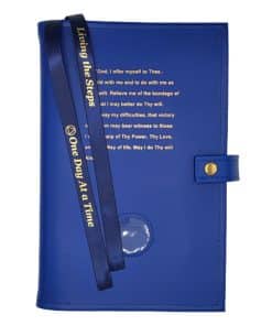 Big Book Regular Hardback - Third Step Prayer/Medallion Holder with Paperboard/Snap/Bookmark/Penholder(Blue) DDBGP1001