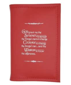 Big Book Small Paperback - Serenity Prayer with Paperboard(Red) SM0102