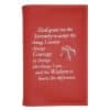 Hope, Faith & Courage I &II Reg Size Hardback, book cover with Serenity Prayer/Medallion Holder(Red) NAR0702 Hope, Faith & Courage I &II Reg Size Hardback, book cover with Serenity Prayer/Medallion Holder(Red) NAR0702