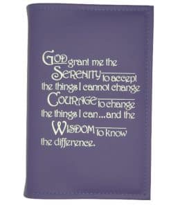 12n12 Hardback (Reg Size) Book Cover - Serenity Prayer(Purple) TTR0108
