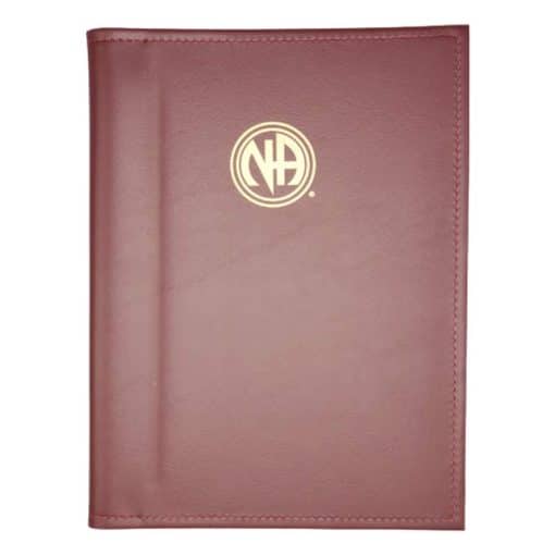 LARGE PRINT Paperback Basic Text(6th Ed), Book Cover with NA Logo & Paperboard(Burgundy) NASWG0304