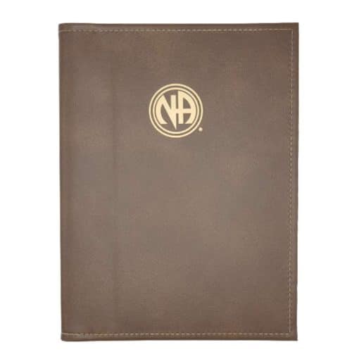 LARGE PRINT Paperback Basic Text(6th Ed), Book Cover with NA Logo & Paperboard(Brown) NASWG0305