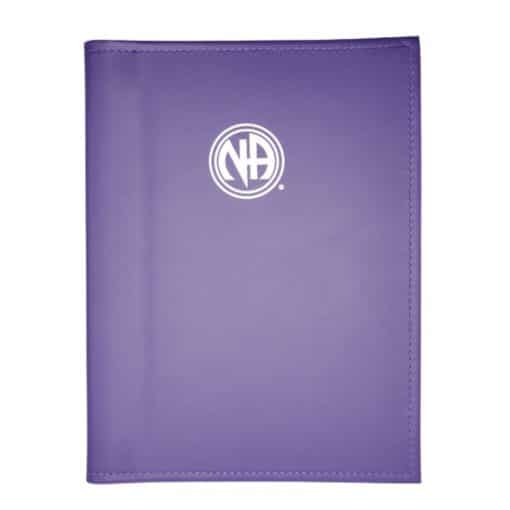 LARGE PRINT Paperback Basic Text(6th Ed), Book Cover with NA Logo & Paperboard(Purple) NASWG0308