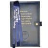 Triple Cover for 3 Reg Size Hardback Books. Pick 3: NA Basic Text(6th Ed), Traditions, It Works, Living Clean with Serenity Prayer/Medallion Holder(Blue)TDNA60701