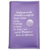 12n12 Paperback (Regular Size) Book Cover w/ Serenity Prayer/Medallion Holder and paperboard (PURPLE)TTS0708 12n12 Paperback (Regular Size) Book Cover w/ Serenity Prayer/Medallion Holder and paperboard (PURPLE)TTS0708